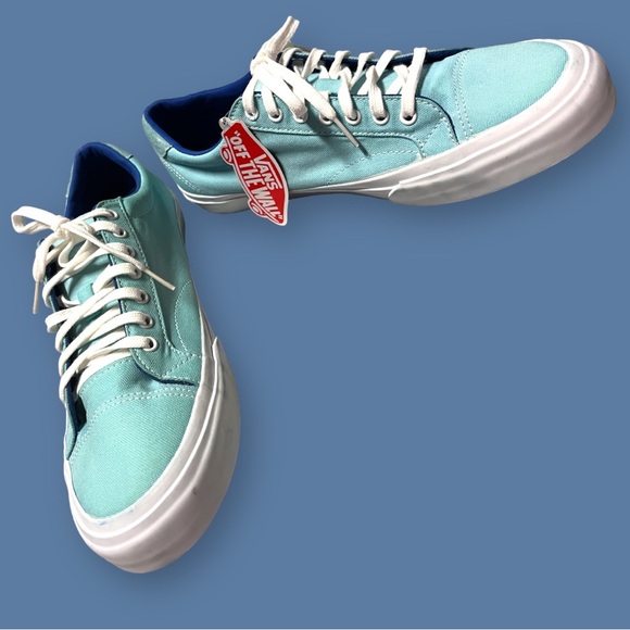 🎉HOST PICK🎉Originally White NWOB Hand Dyed Van’s Canvas Court Sneakers.Size 11 - Picture 5 of 6